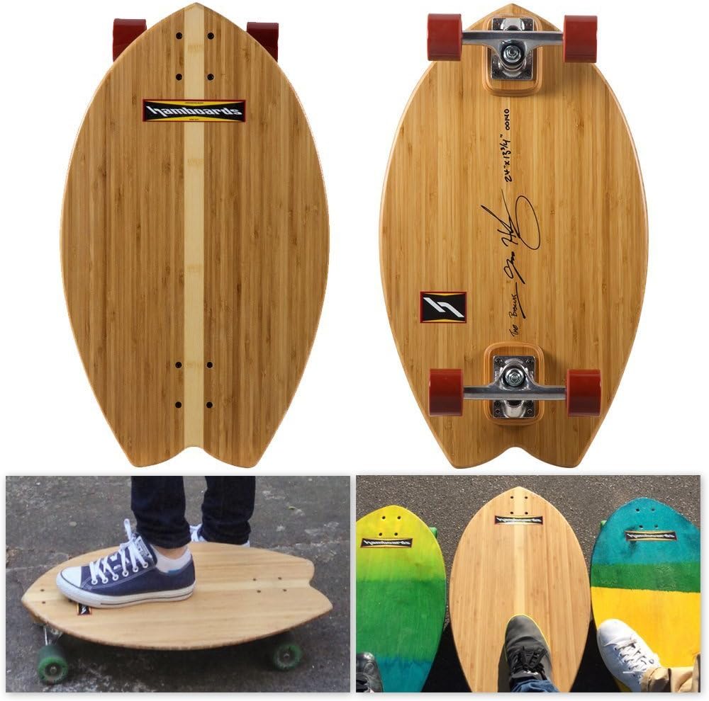 Hamboard Biscuit Stripe 24" Skateboard Complete