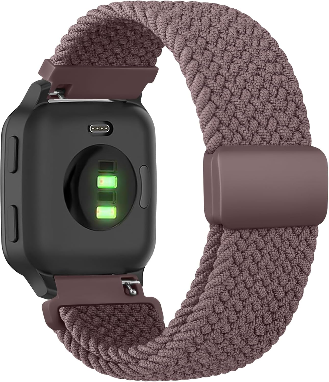 Braided Bands for Garmin Vivoactive 4 / Garmin Venu 3 / Venu 2 Watch Band Men Women, Woven Nylon Elastic Loop Stretchy Band with Clasp for Garmin Forerunner 745/265/255 Smartwatch