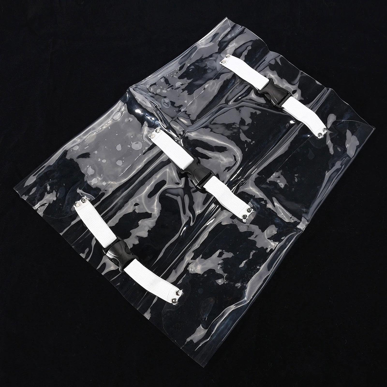 Oshhni Couvre-pieds de fauteuil dentaire, imperméable, facile à installer, transparent, avec bande élastique, remplacement Direct, housse de protection pour