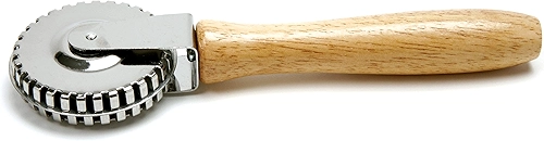 Carretilha Norpro Crimp-Cut-Seal, aço inoxidável, pacote com 1