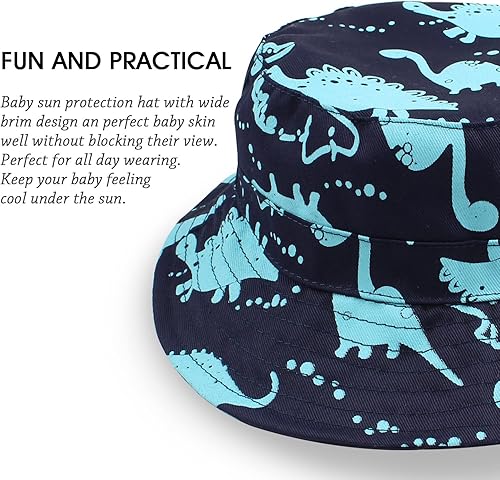 Miniatura 3 de Sombrero de verano de mezclilla para bebés, niños y niñas, sombreros de cubo para proteger el sol