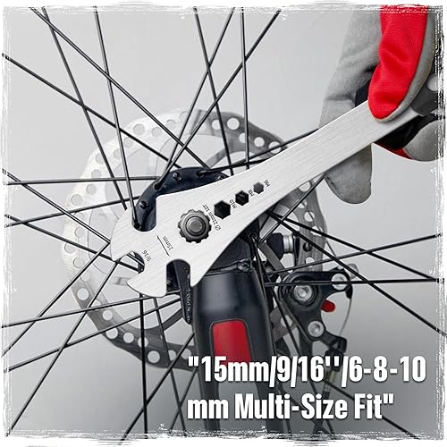 Miniatura 5 de Llave de pedal de bicicleta de 0.591 in  Mango extra largo de 15 pulgadas con agarre antideslizante, herramienta de extracción de pedal de bicicleta