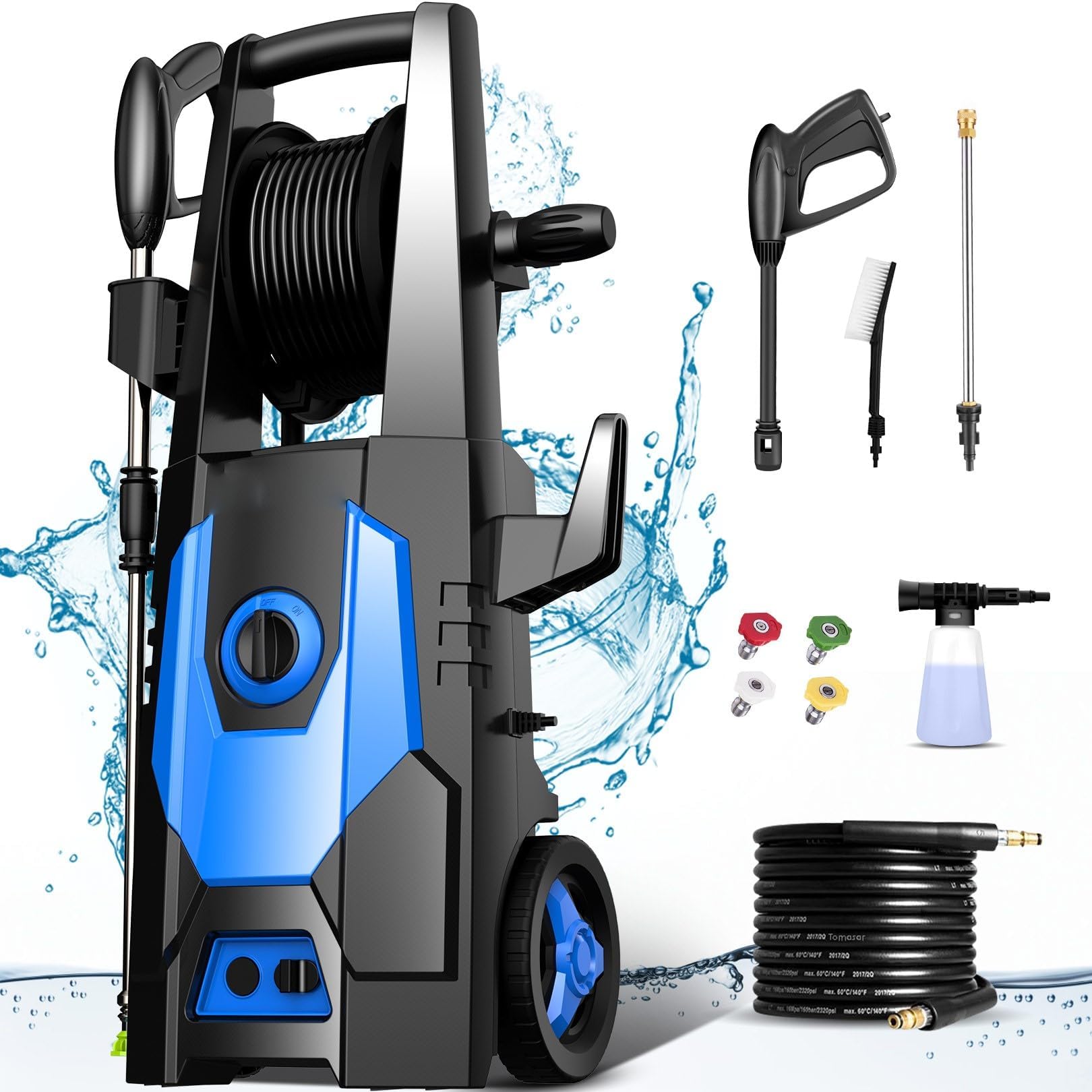 Homdox Pressure Washer 1.8 GPM Electric Pressure Washer