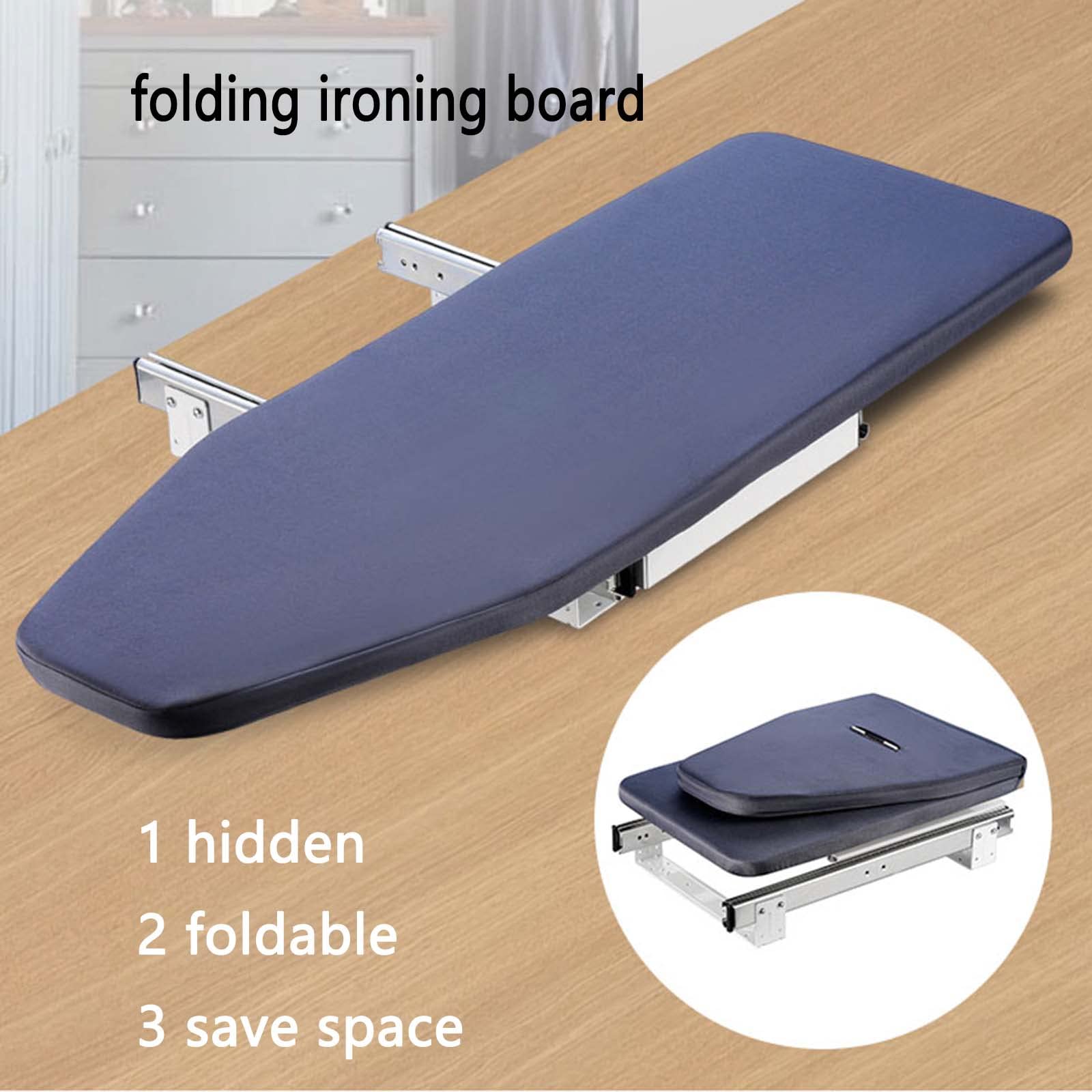 Tabla De Planchar para Centro De Planchado Mini Estante De Planchado Oculto En El Armario Plegable del Armario Doméstico Hogar (Yellow,81x31cm)