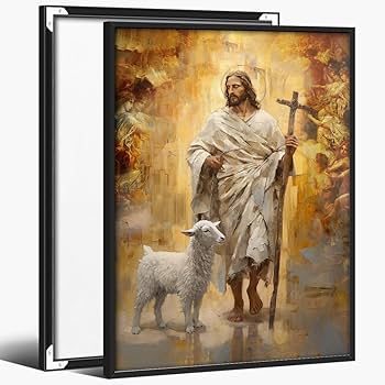 キャンバス油絵　専用　 旅をするサフォーク羊岩山を越えて　小さめキャンバス キャンバス油絵 専用 旅をするサフォーク羊 岩山を越えて 小さめ