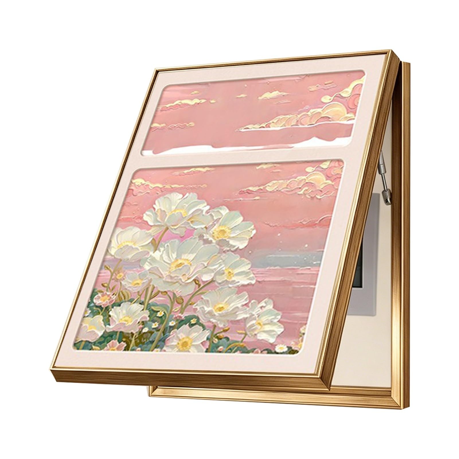 Tapa Decorativa para Caja Eléctrica Tapa para Caja Fusibles Interior Cuadro Eléctrico Pared Hidráulico para Pasillo Despacho Y Dormitorio (60x80cm)