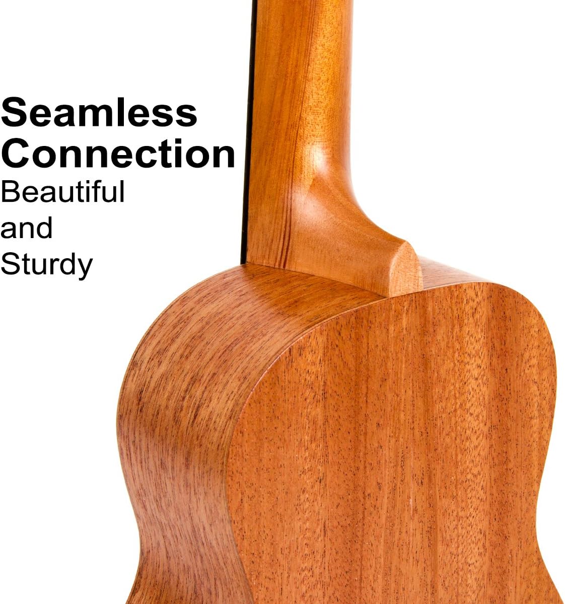 Concert Ukulele,Kmise 23 Inch Mohogany Ukelele with Bag and Digital Tuner for Adults Beginners