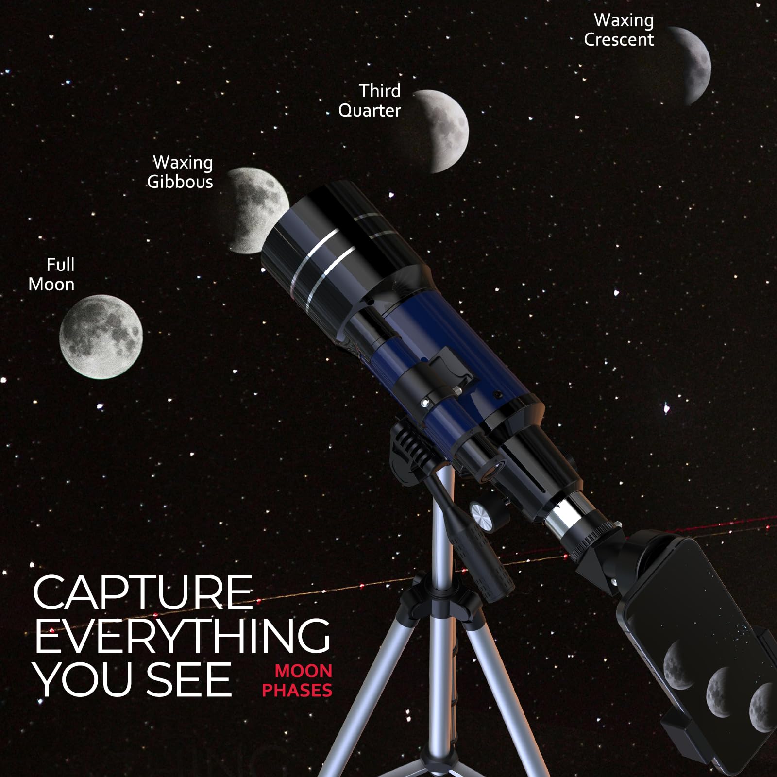 Telescopio para niños, adultos y principiantes