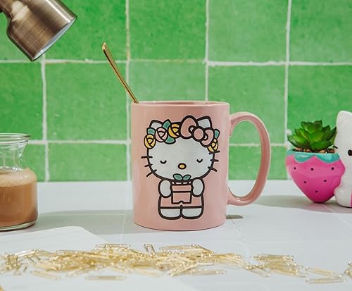 Miniatura 3 de Sanrio - Taza de cerámica de cerámica con diseño de Hello Kitty, con capacidad para 18 onzas
