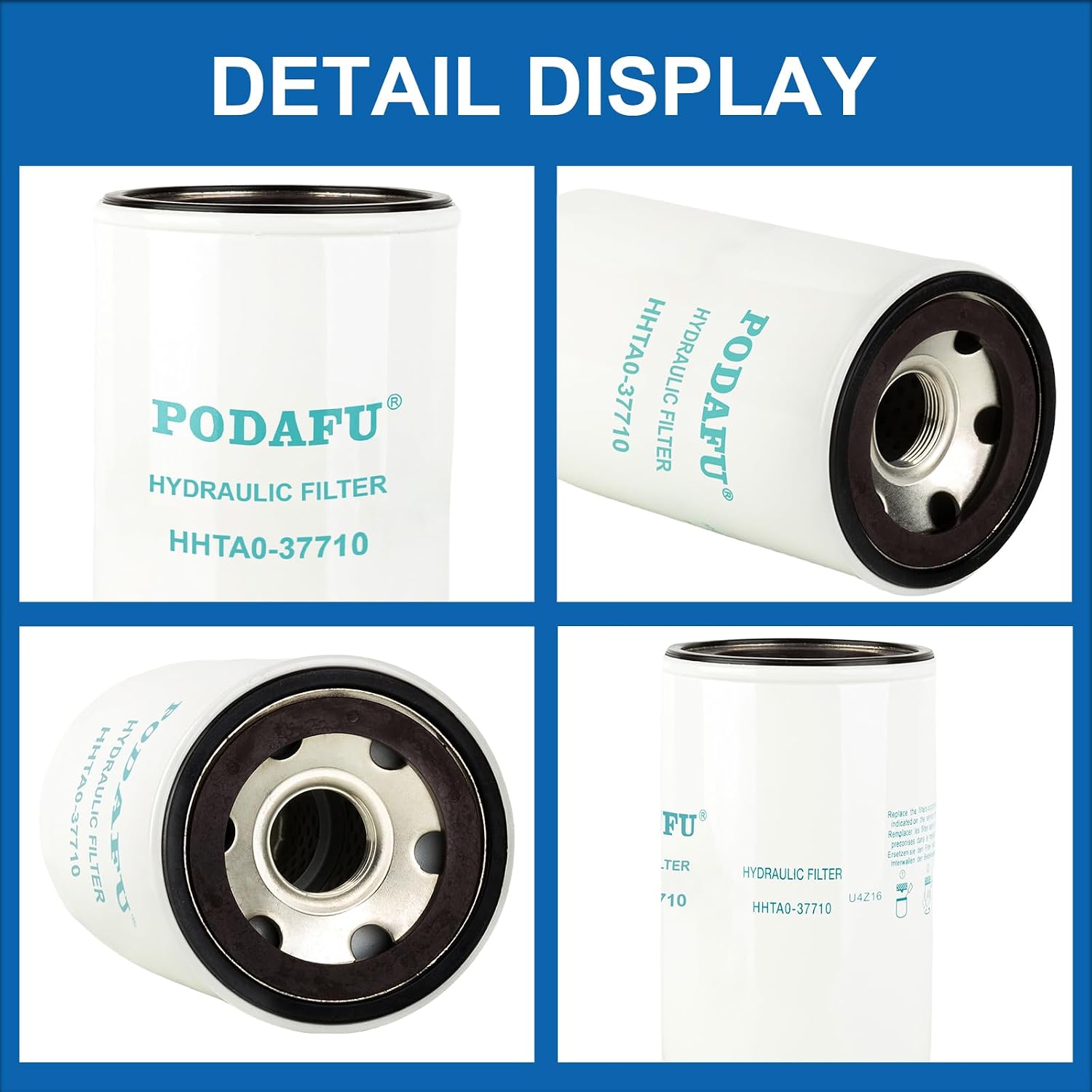 HHTA0-37710 Hydraulic oil filter element fits Kubota 704 954 854 1004 Tractor Compatible with Mahindra 1526 1533 1538 1626 1640 2615 2815 2816 3316
