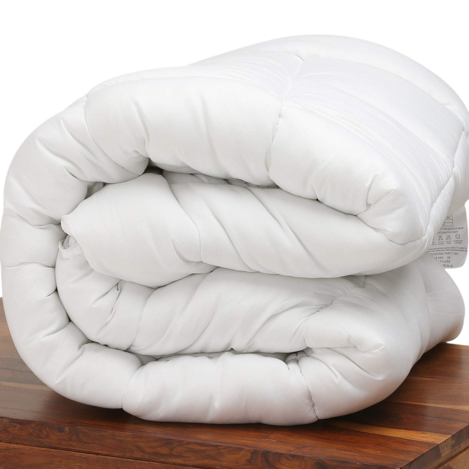 Comfytex Premium Luxurious 100% Soft Silky Microfibre Feels Like Down Duvet Quilt All UK Sizes And Togs by Feathers & LinenS (King 10.5 TOG)