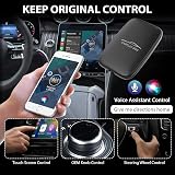 Dongle Carplay sans Fil et Android Auto supportant Netflix/Youtube/TF Card,Car Play AI Box avec câble USBA-C et USBC-C pour Phone Android (Black) - 4