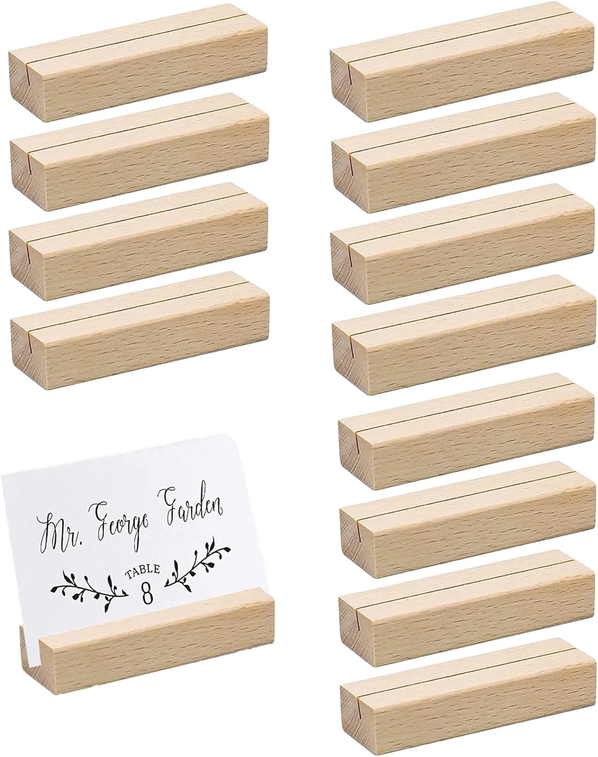 20 Segnaposto In Legno Per Tavoli - 10.2 Cm, Per Matrimoni, Feste E Ufficio - Foto 12