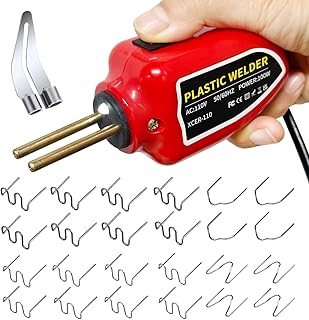 Fgo-togo 100W Plastic Welder, Small Plastic Welding Repair Kit Hot Stapler with 1200PCS Hot Staples Plastic Welder Gun Wel...