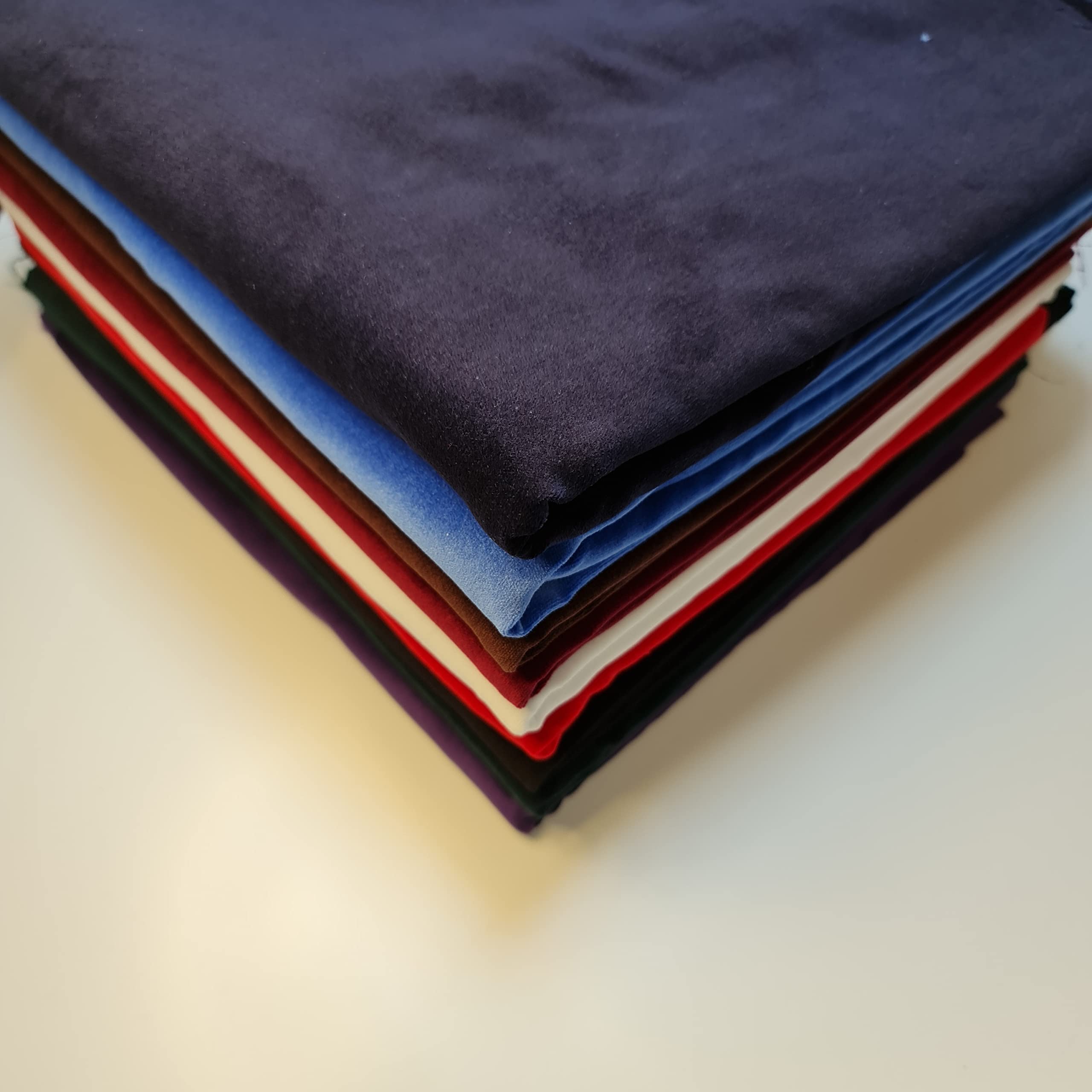 Tessuto 100% velluto di cotone, 5 metri, per abiti, abiti, tappezzeria, 111,8 cm (rosso)