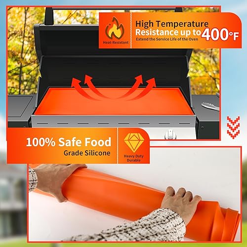 Miniatura 4 de Blackstone Funda de silicona para parrilla, cubierta Blackstone, alfombrilla de silicona de alta calidad para parrilla Blackstone de 36 pulgadas,