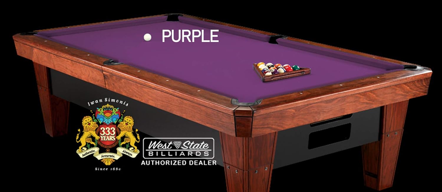 Simonis 860 Pool Table Cloth Replacement Kit for Tables Includes Precut Bed and Rail Cloth, Horsehair Brush, Spots, and Chalk (Multiple Colors)