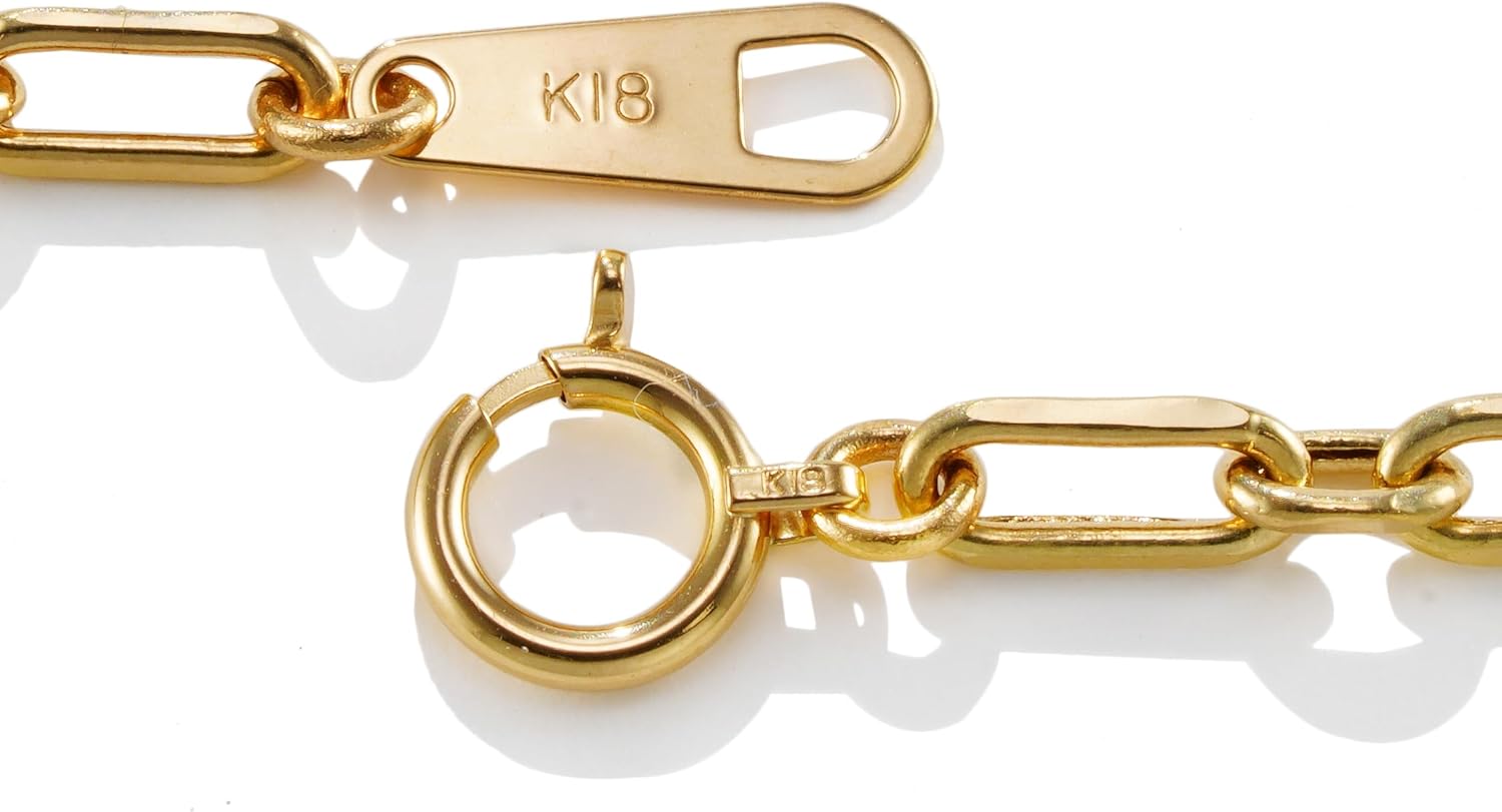 SPERANZA] K18 18金 S&L アズキ リンクチェーン ネックレス 2.9mm幅