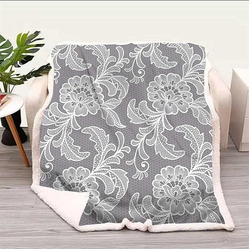 Miniatura 1 de Cobijas Calientes para Invierno - Manta de franela de microfibra de forro polar para dormitorio, tamaño esencial de 47 x 59 pulgadas