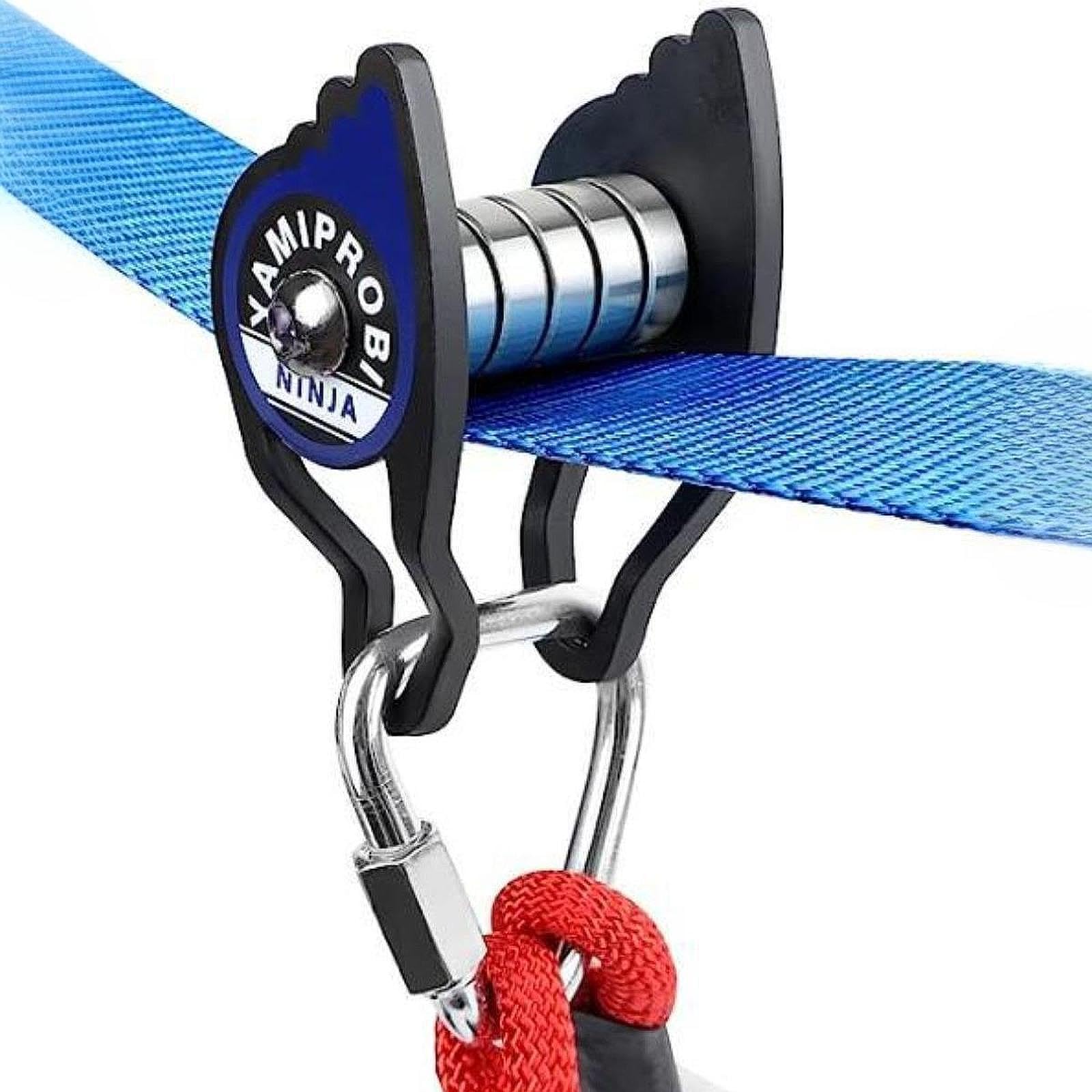 Polea Deslizante de Acero Inoxidable para Slackline, Kit de Cuerda Y, Polea Deportiva para Jardín, Niños, Camping Y Deportes.