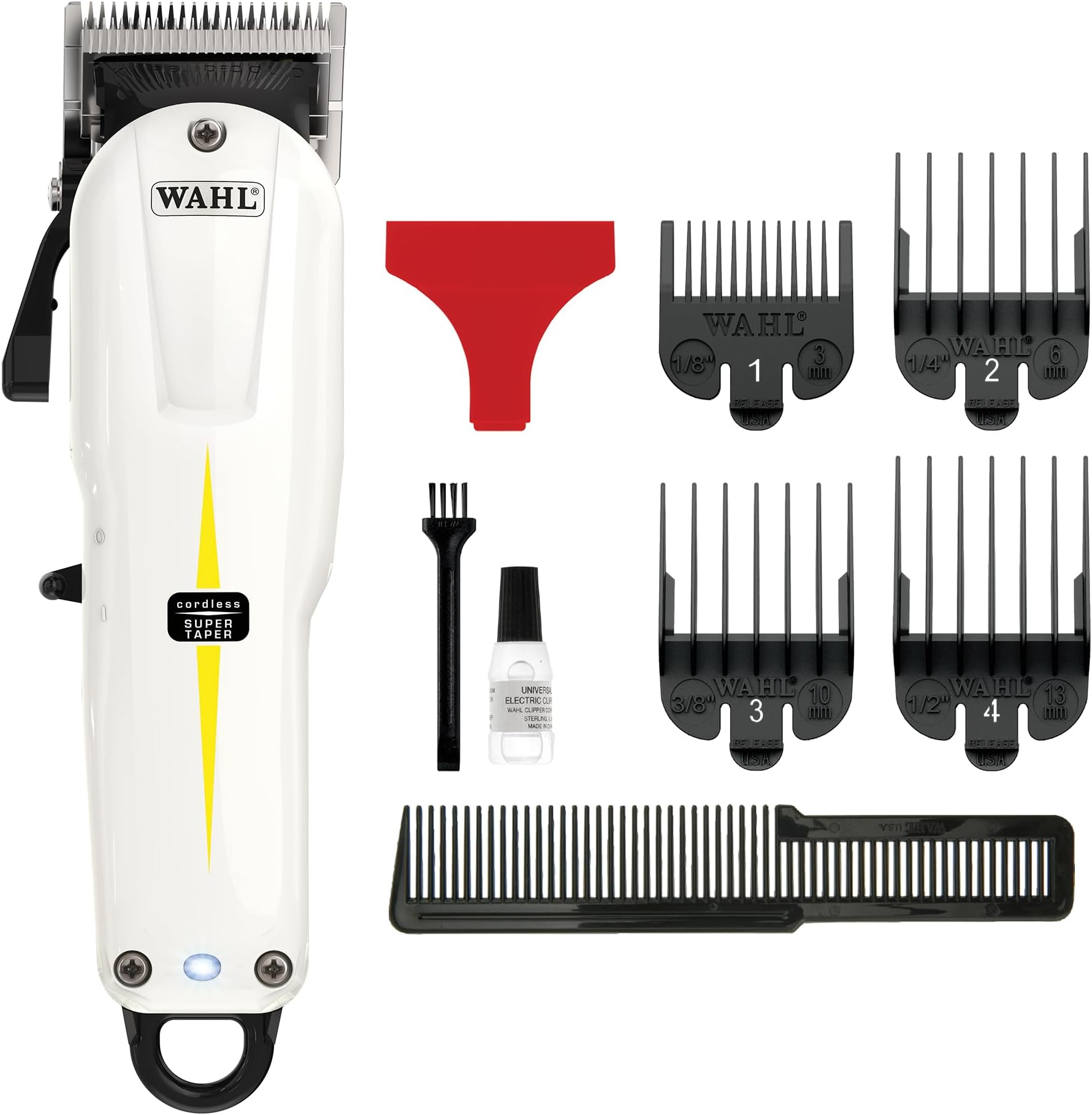 Wahl Cordless Super Taper, Professional Hair Clippers, Pro Haircutting Kit, Clippers for Bulk Hair Removal, Taper Fade, Adjustable Lever, Cordless, Lightweight, Barbers Supplies