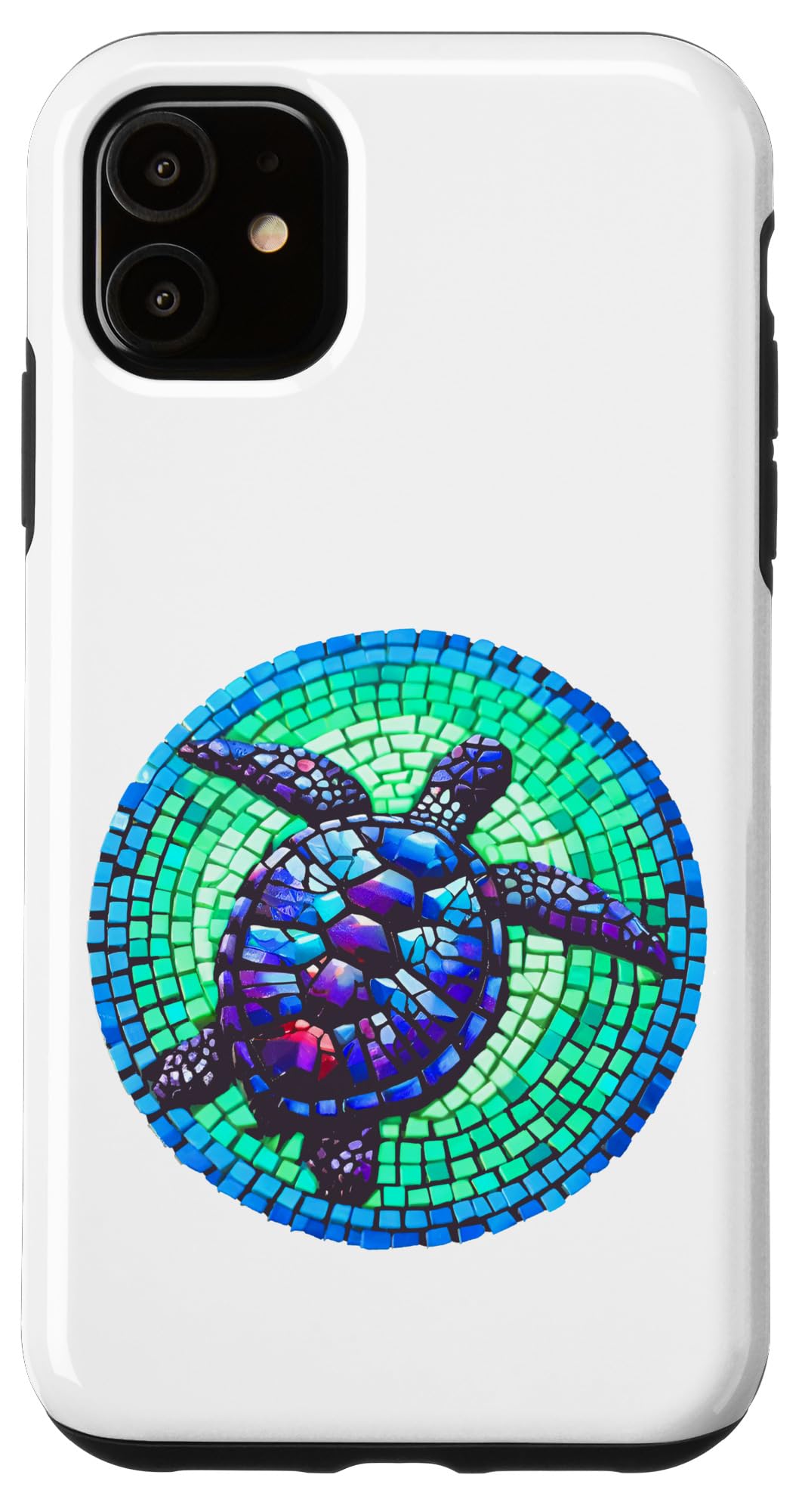 Turtle Ocean Sea Themed Blue and Green shades Case for iPhone 11