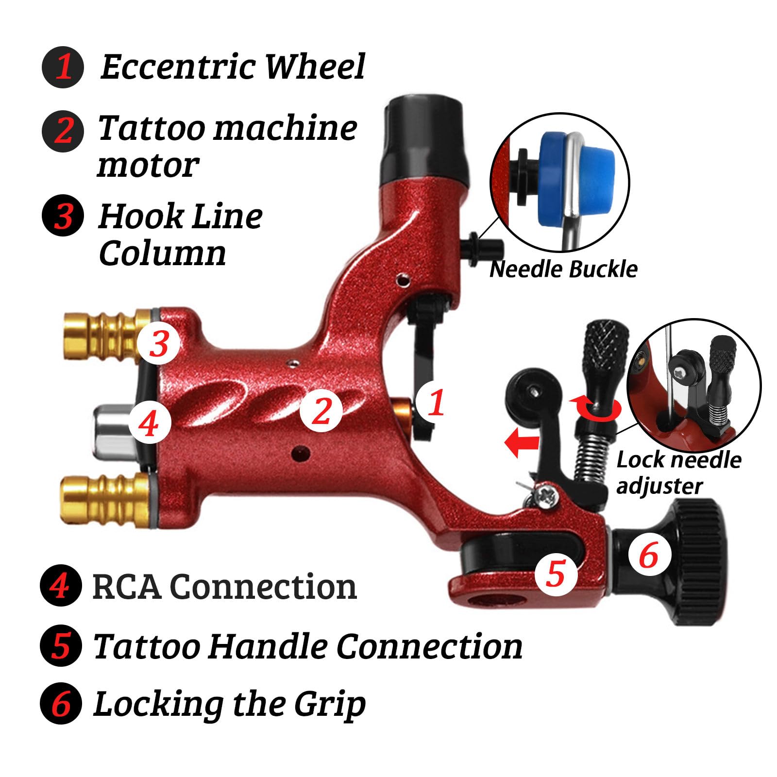 Amazon.com: Rotary Tattoo Machine Gun, ATOMUS Tattoo Liner Shader