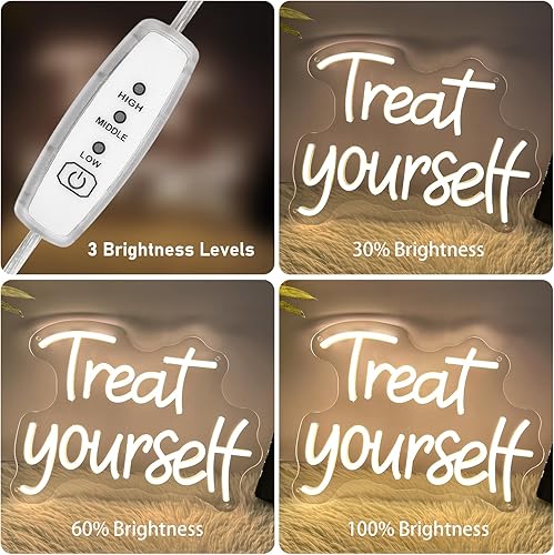 Vista 29 de Letrero de neón personalizado, letrero de neón LED personalizable para decoración de pared de dormitorio, letrero de nombre de neón regulable