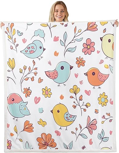 Miniatura 9 de Manta de vellón Kawaii Mushroom Boho – Hippie Groovy Floral Sherpa Queen – 60s 70s Retro Vintage Theme Throw – Chic Daisy Flower Plush Geometric