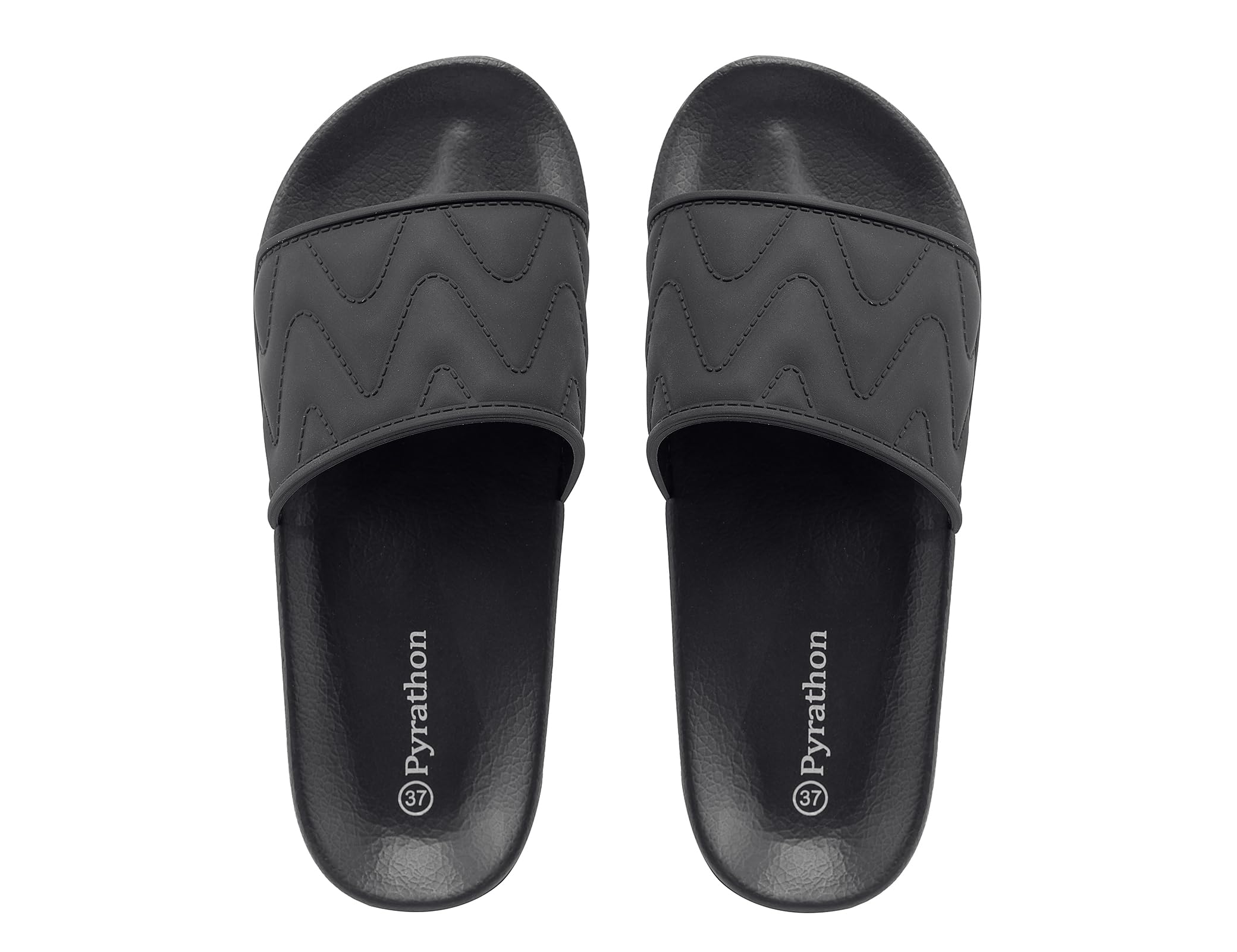 Pyrathon Badelatschen Damen Badeschlappe Leichte Arch Support Einstellbar Schlappen Hausschuhe Sommer Badeschuhe 36-41EU