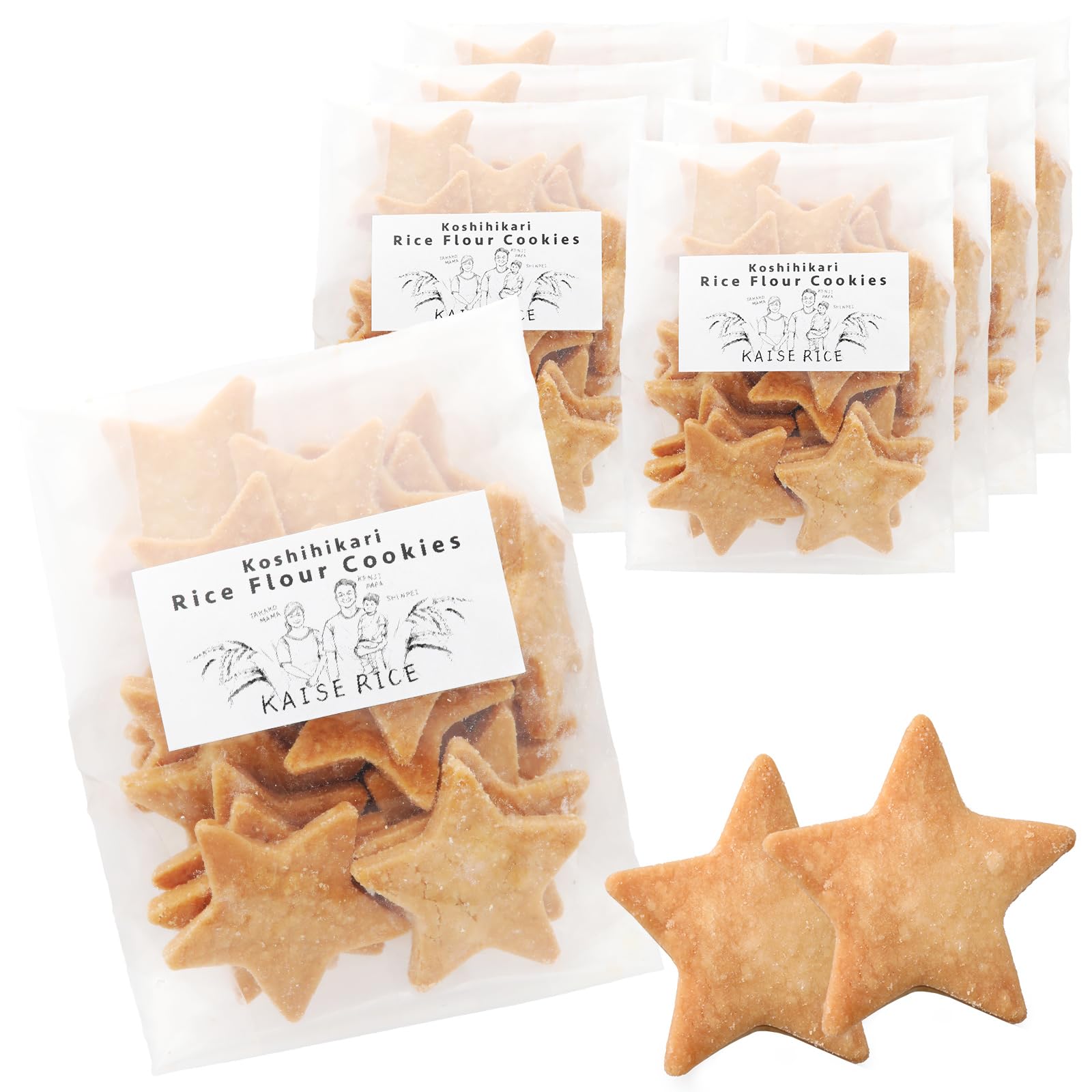 Amazon.co.jp: 【米粉クッキー プレーン】南魚沼産こしひかり米粉使用