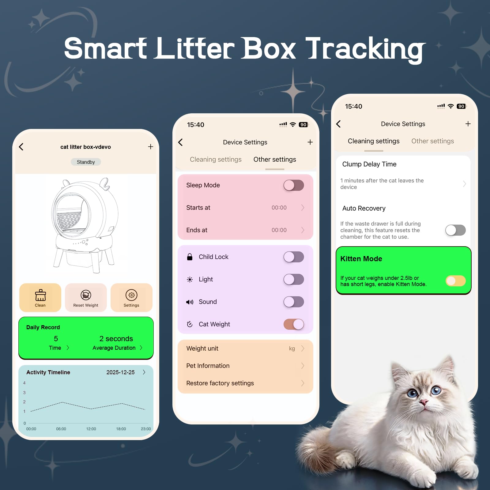 Arenero para gatos autolimpiante, arena automática para gatos de 60 l, sensores de seguridad, antitrampa, antiolor, control App, limpieza fácil, gran capacidad, inodoro para gatos ldeal para múltiples