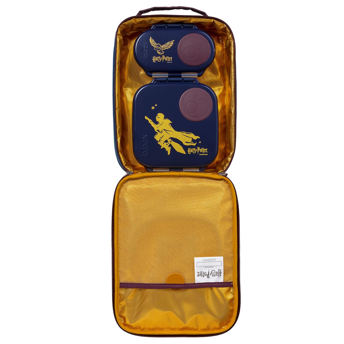b.box Flexi-isolierte Lunchtasche – Harry Potter, hält das Mittagessen länger kühl und frisch, maschinenwaschbar, passend für große Lunchbox und Snackbox