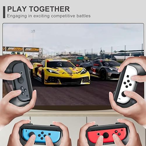 Miniatura 13 de Gepicest Switch Accessories Grip Holder for Joycon Controller Compatible with Switch Handheld Remote, Kit Set Grips Holder for Dual Joycon Remote