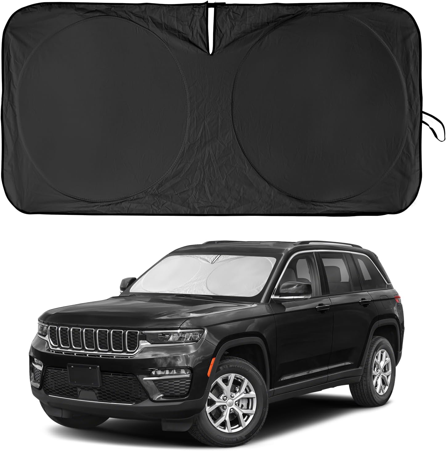 INSAUTO for Jeep Compass Windshield Sun Shade for Jeep