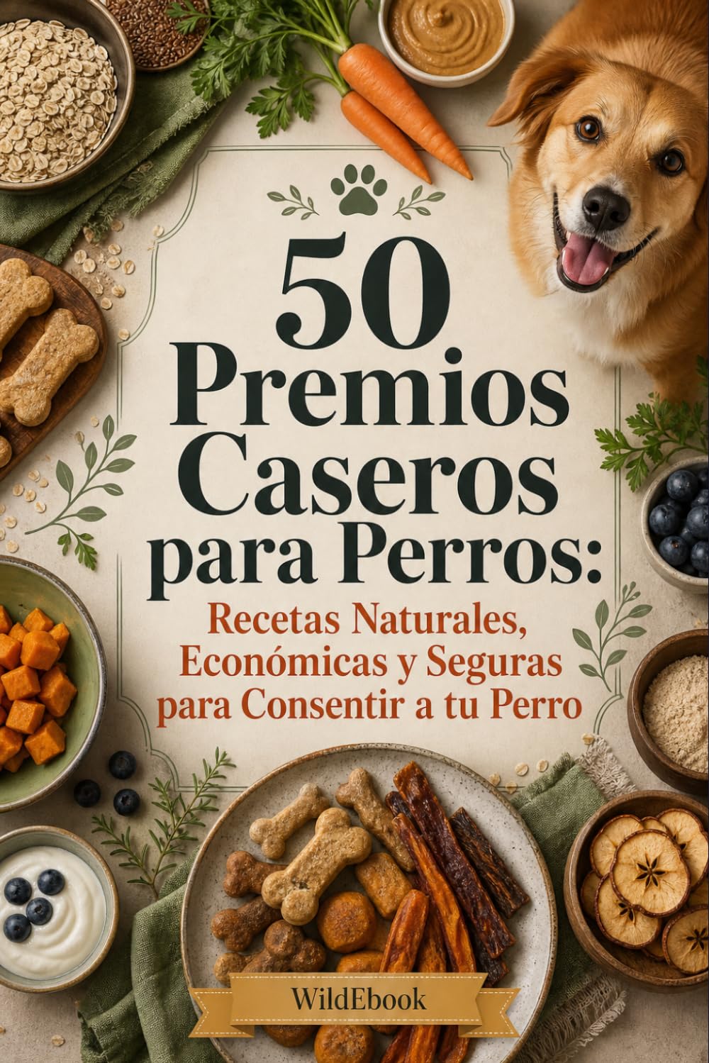 50 premios caseros para perros (Cocina Saludable para Perros. Serie Completa de Nutrición Canina)
