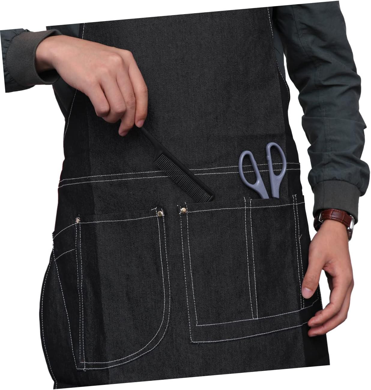 Hairstylist Apron Hairdresser Apron Hairdressing Barber Barber Cape Waiter Pocket
