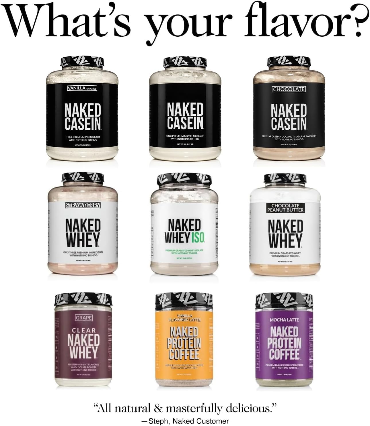 NAKED Casein - 5Lb Micellar Casein Protein Powder - Bulk, Zero Carb, GMO-Free, Gluten Free, Soy Free, Preservative Free - Stimulate Muscle Growth - Enhance Recovery - 76 Servings - Image 7