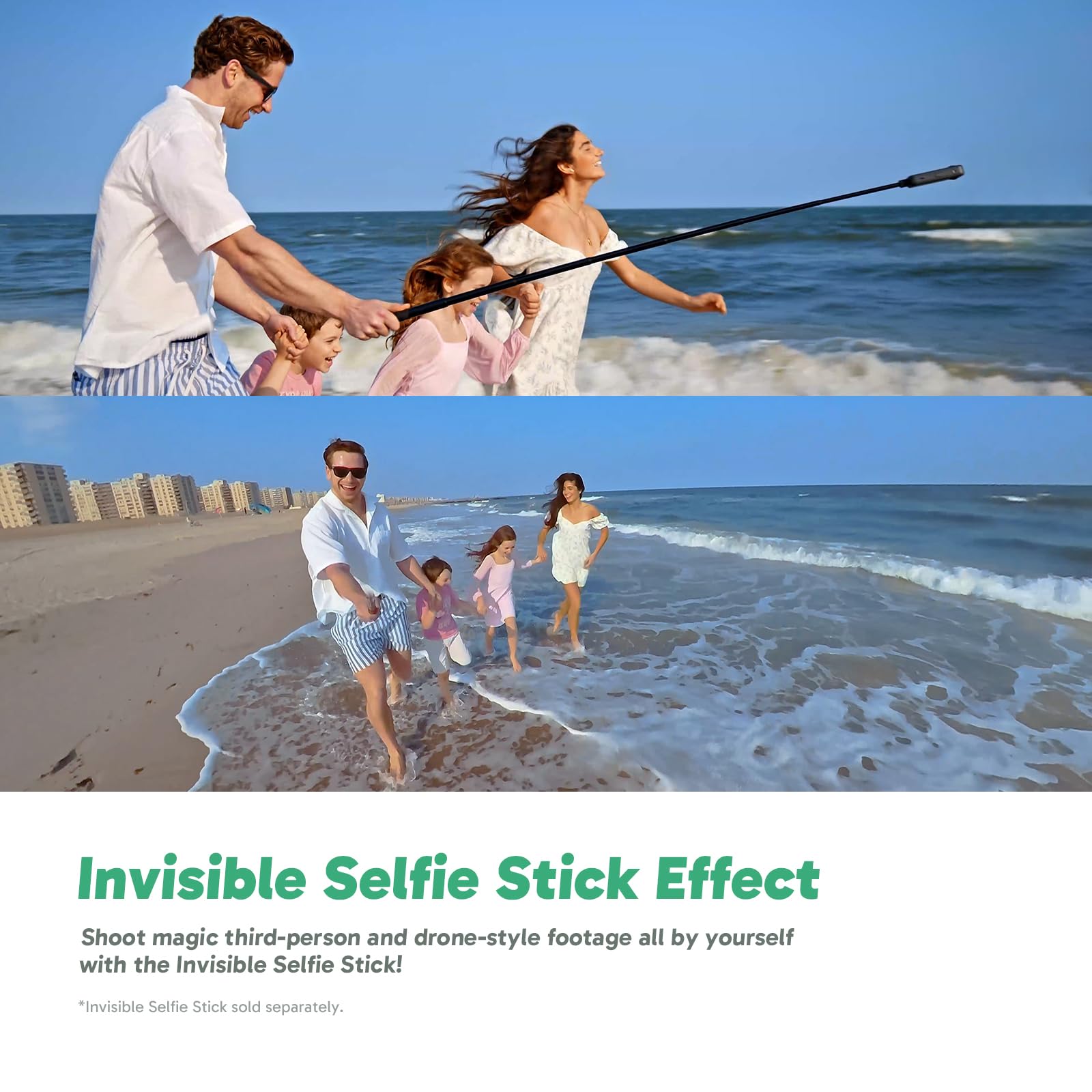 AKASO Action Cam 360° in 5.7K con Scheda 128GB, Foto 72MP, Doppio Sensore da 1/2" 48MP, 360° Horizon Lock, Touchscreen 2.29", AI Tracking, Effetto Selfie Stick Invisibile, Stabilizzazione SuperSmooth