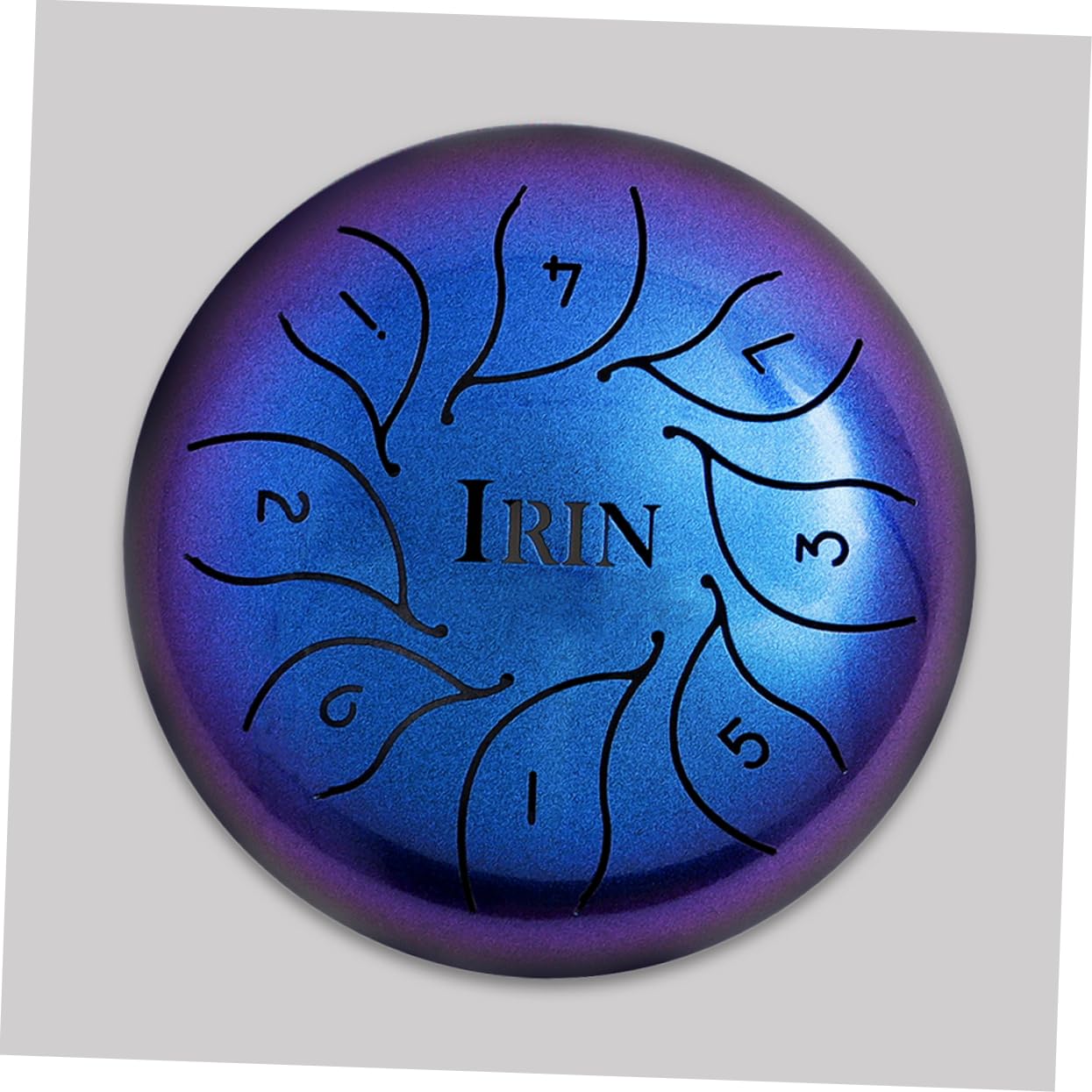 HEMOTON 5.5'' Hollow Steel Tongue Drum Ethereal Percussion Instrument Small Drum for Yoga Meditation Music Education