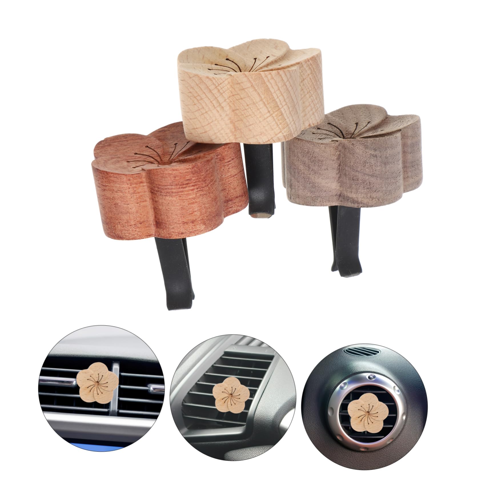 iplusmile 15stücke Teiliges Auto Luftventil Duftclip Aromaklipps Aus Holz Für Auto-innenraum Kompatibel Einfache Installation Für Neuwagen-duft Und Aromatherapie