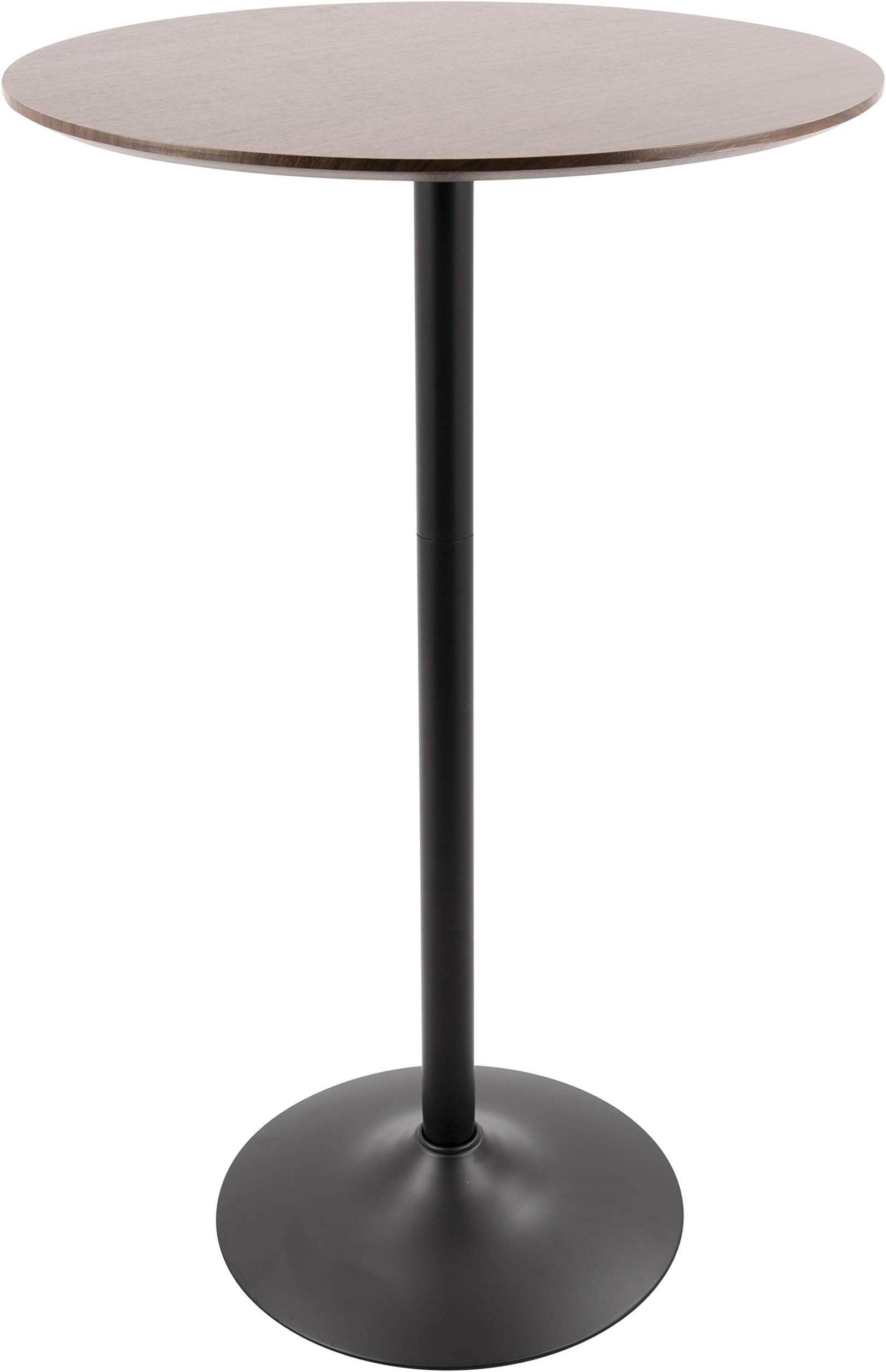 Pebble 3-Height Table, Adjustable Bar Table, Bar Height Dining Table, Round Bar Table, High Top Table, Pub Table Bar Height, Bistro Tables (White)