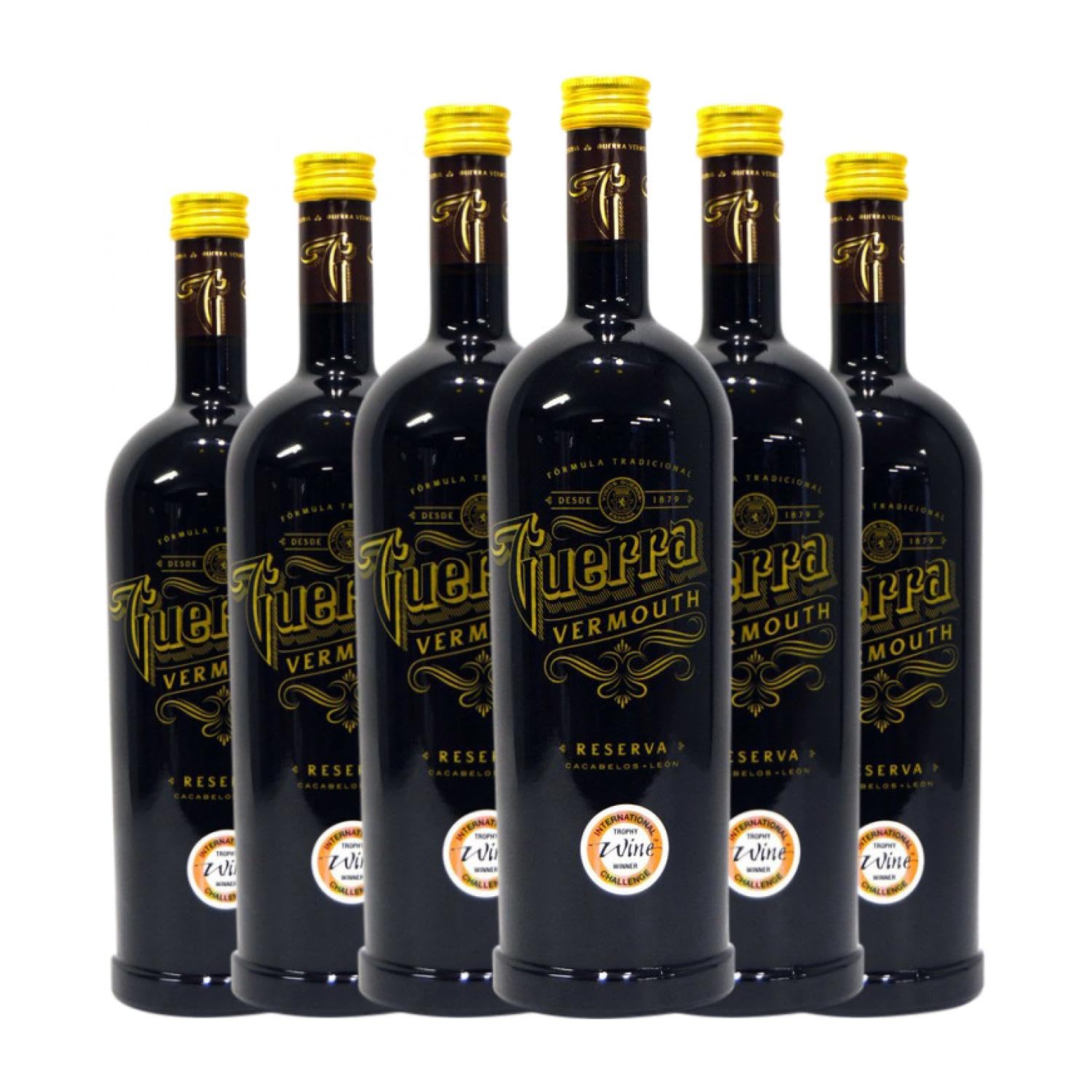 Vermut Guerra Rojo Reserva Botella Misil 1 L (Caja de 6 Botella Misil de 1 L)