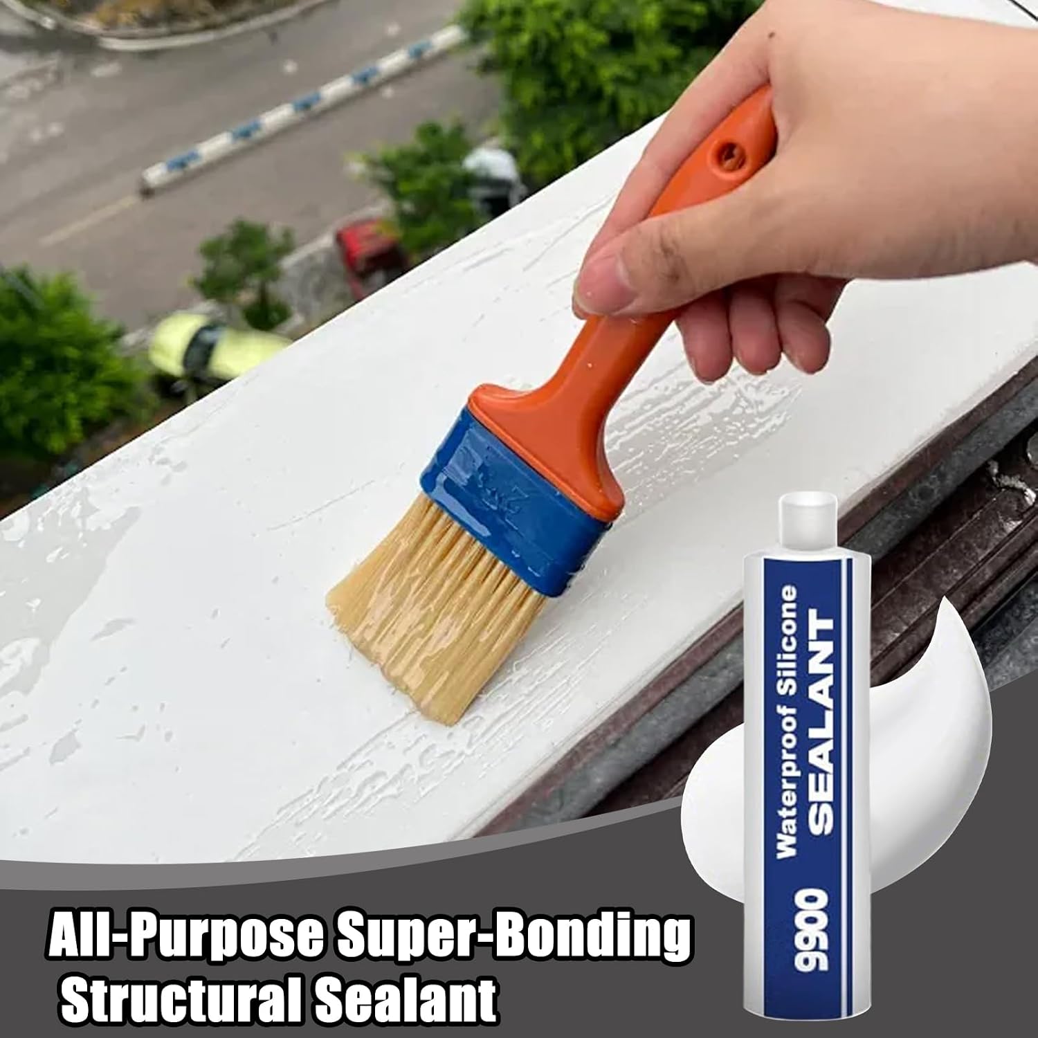 9900 Sealant Waterproof, UV-Resistant Adhesive, 300g, 9900 Bonding Sealant, Marine Bonding Glue, Flexible Industrial Repair Formula, for Both Indoor and Outdoor Use