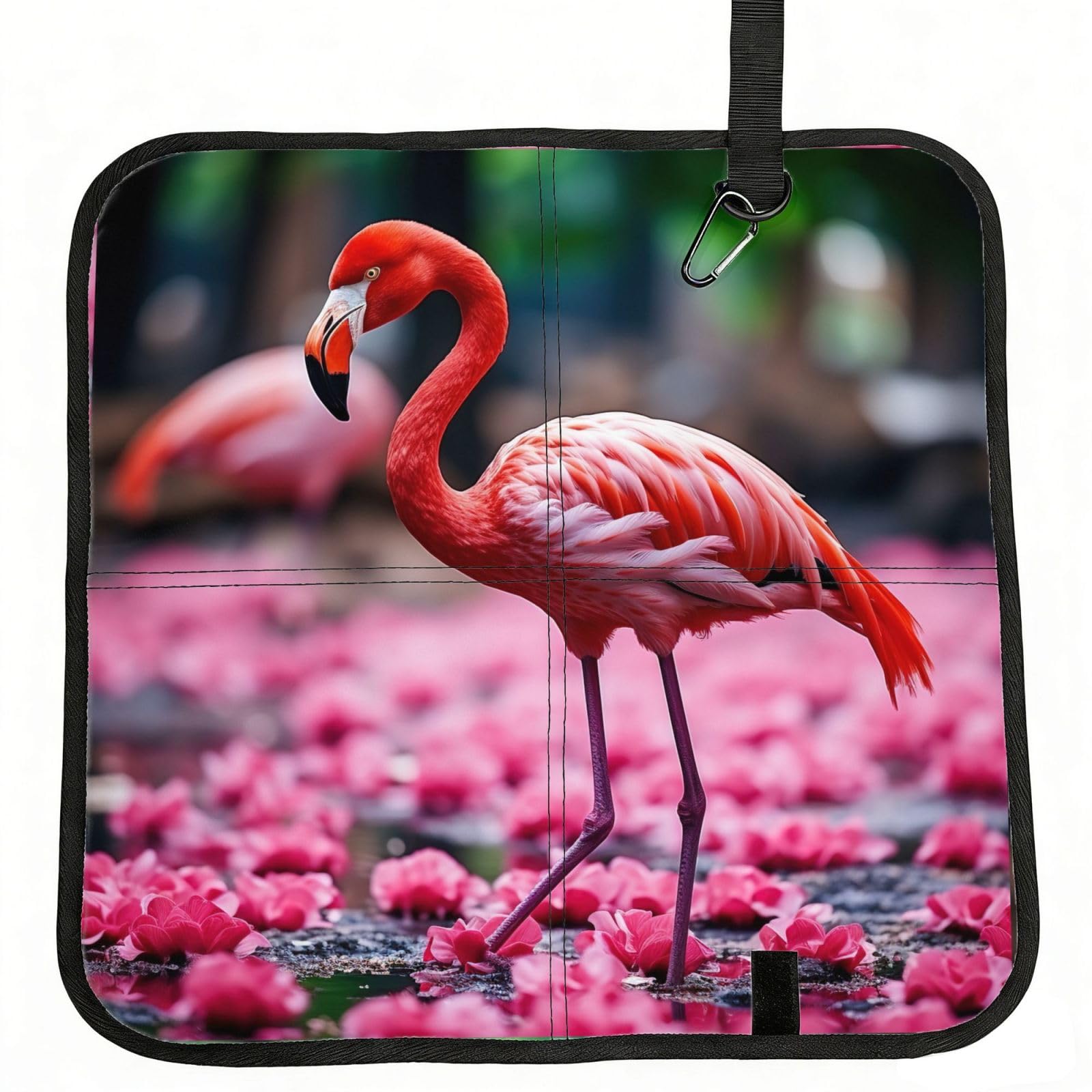YGLHBDPBF pink flamingos Print Camping seat cushion,Foldable Sitting Pads,Save Backpack Space for Hiking