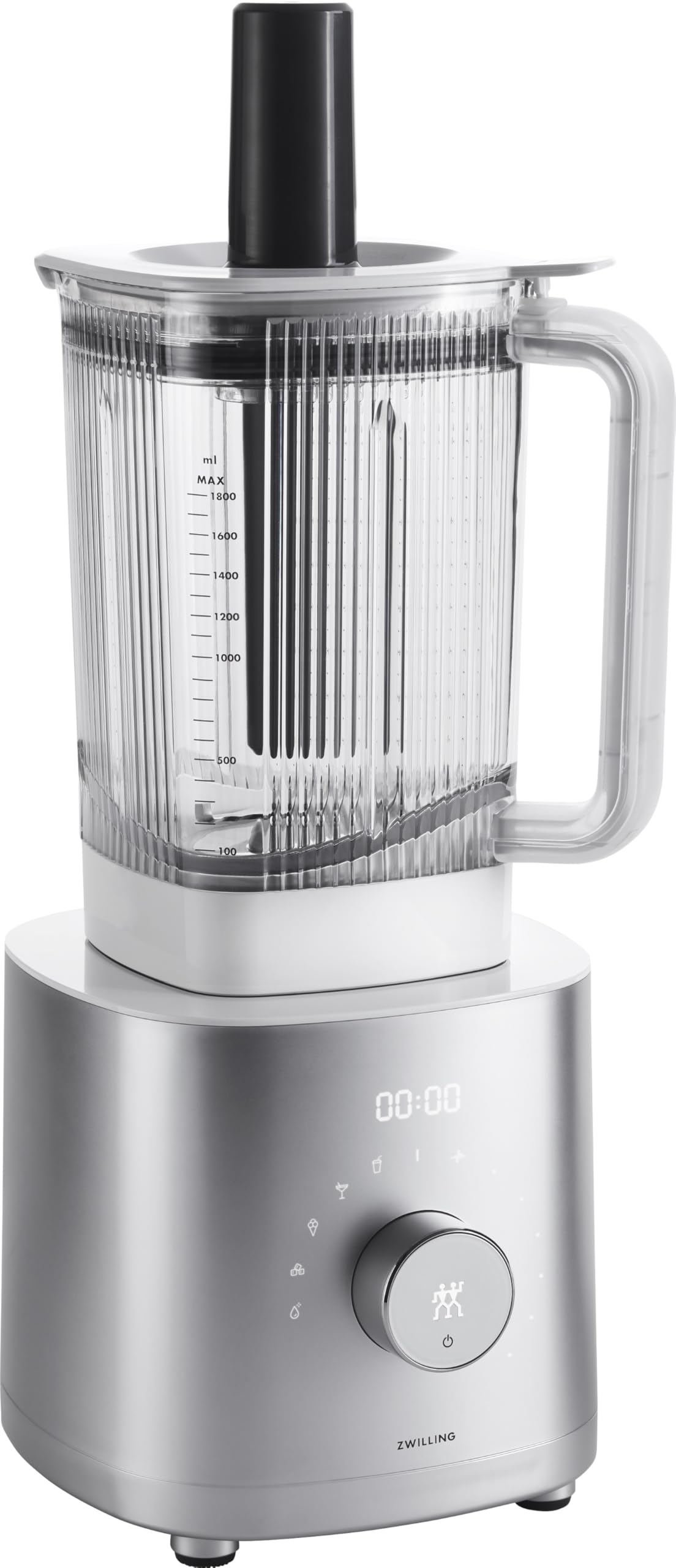 ZWILLING ENFINIGY Hochleistungsstandmixer 1.8 Liter, Mixer mit Edelstahl-Winglet-Klinge & 1600-Watt-Hochleistungsmotor, Silber