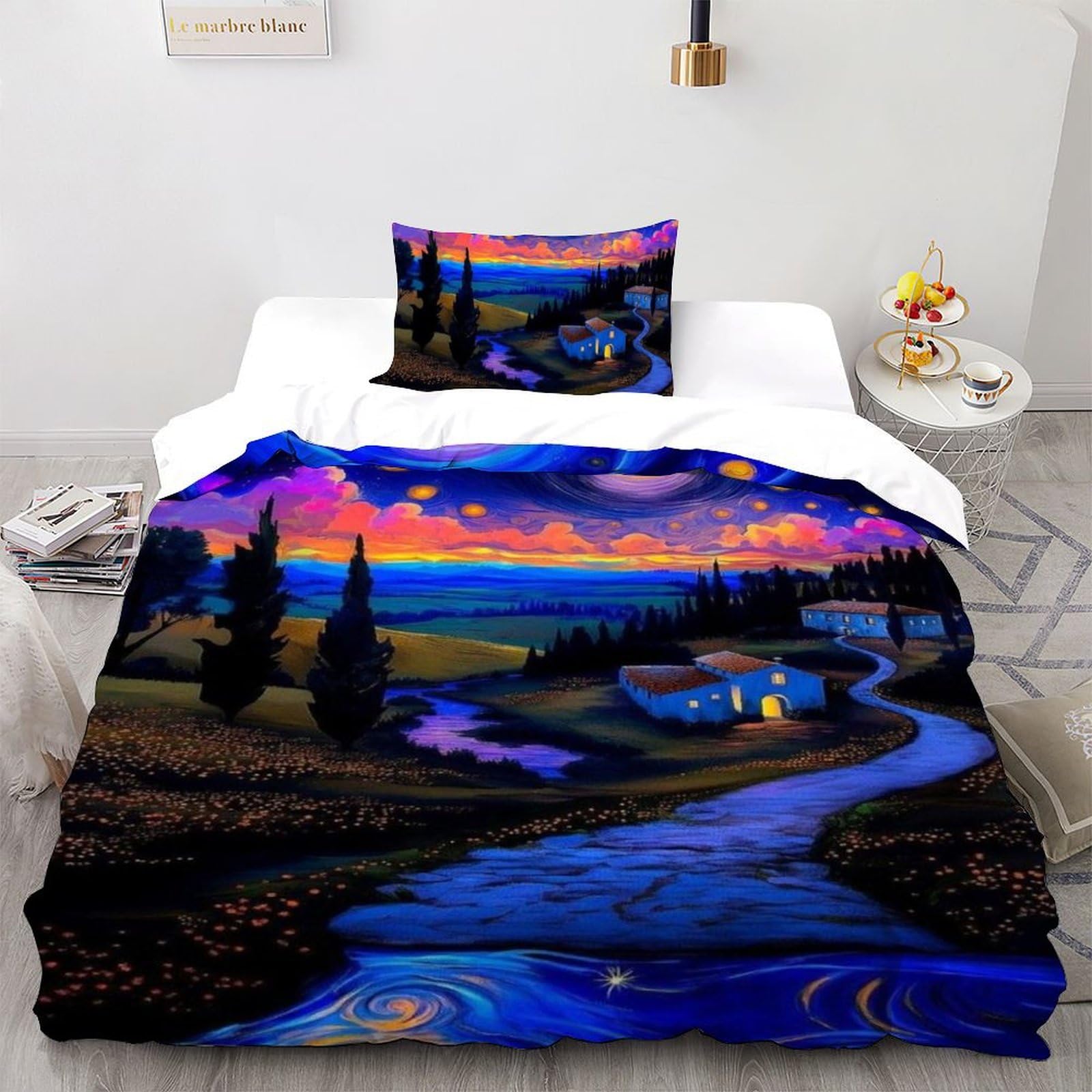 Housse de couette ciel étoilé de qualité supérieure en microfibre