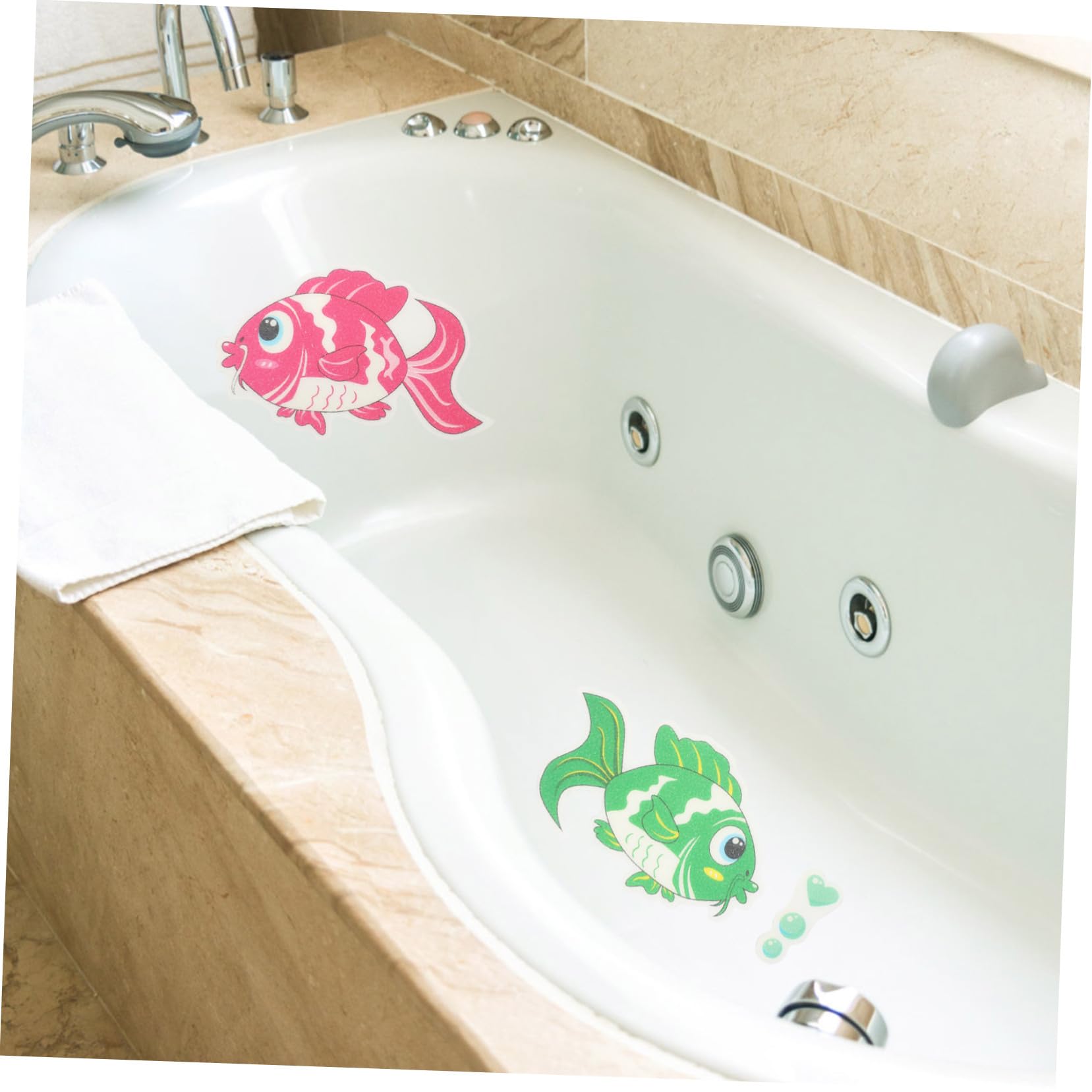 TOPBATHY 3 Series Pegatinas Antideslizantes para Bañera Forma De De Decales Adhesivos De Prevención Diseño Infantil para Baños Y Duchas Casa Y Hotel 12 Piezas X 3