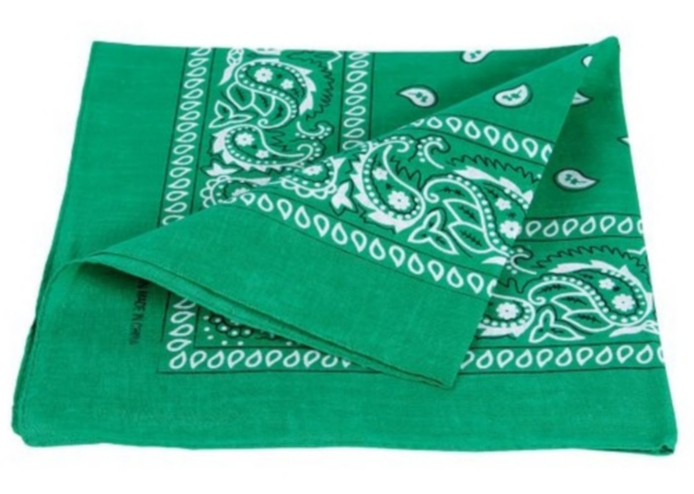 PURECITY Lot Grossiste 12 Bandana Foulard Coton Motif Paisley Cachemire - Plusieurs Coloris Disponibles (18# Vert)