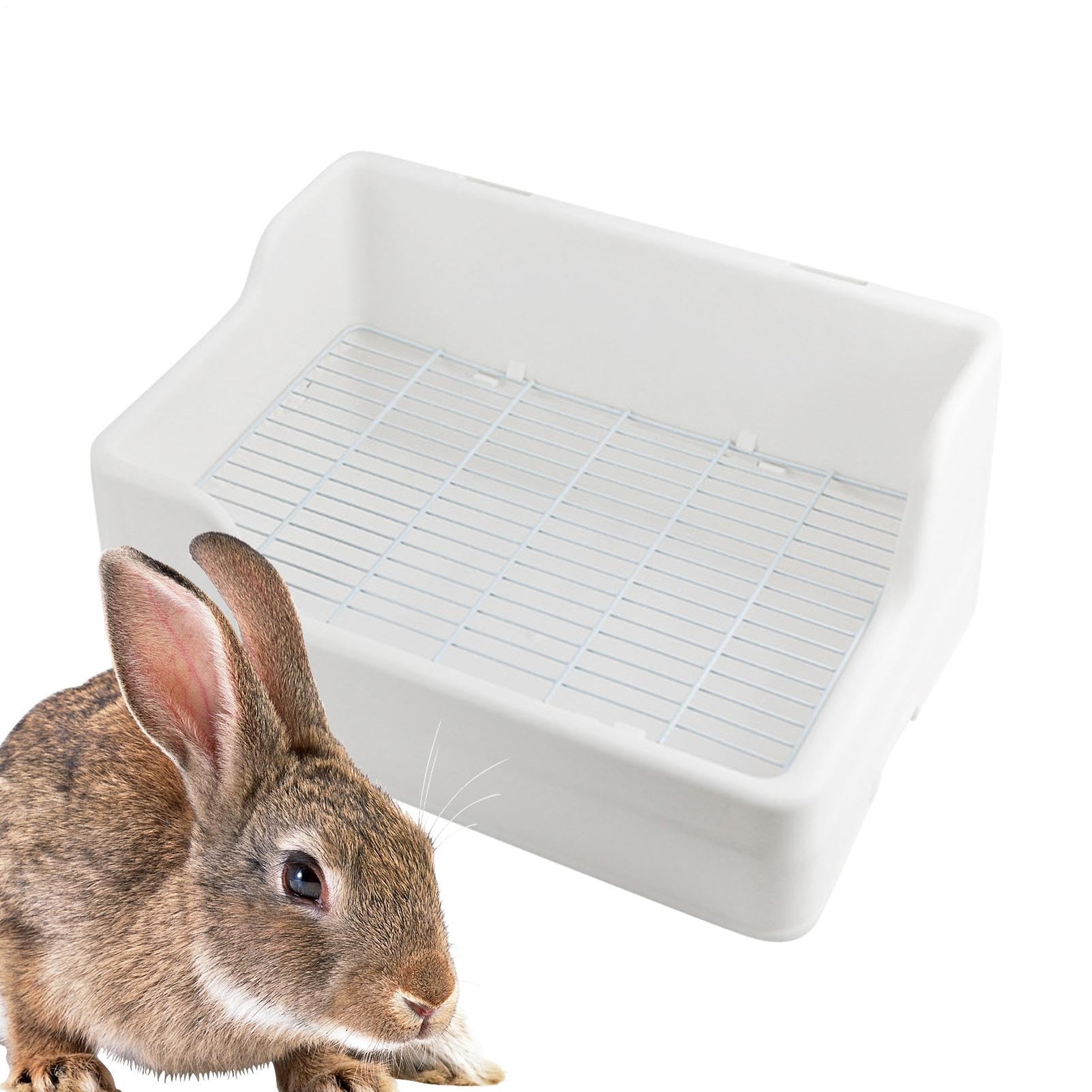 Toilettes pour lapins et petits animaux : bac à litière de cage pour furet et hamster